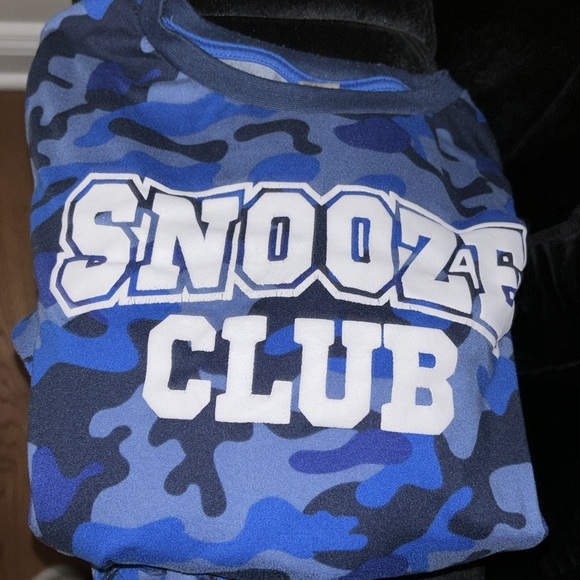 George Blue camo snooze club boys pj set Sz 10/12 - Picture 4 of 9